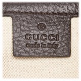 Gucci Vintage - Leather Half Moon Hobo Bag - Black - Leather Handbag - Luxury High Quality