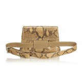 Gucci Vintage - Python Leather Belt Bag - Brown - Python Leather Handbag - Luxury High Quality