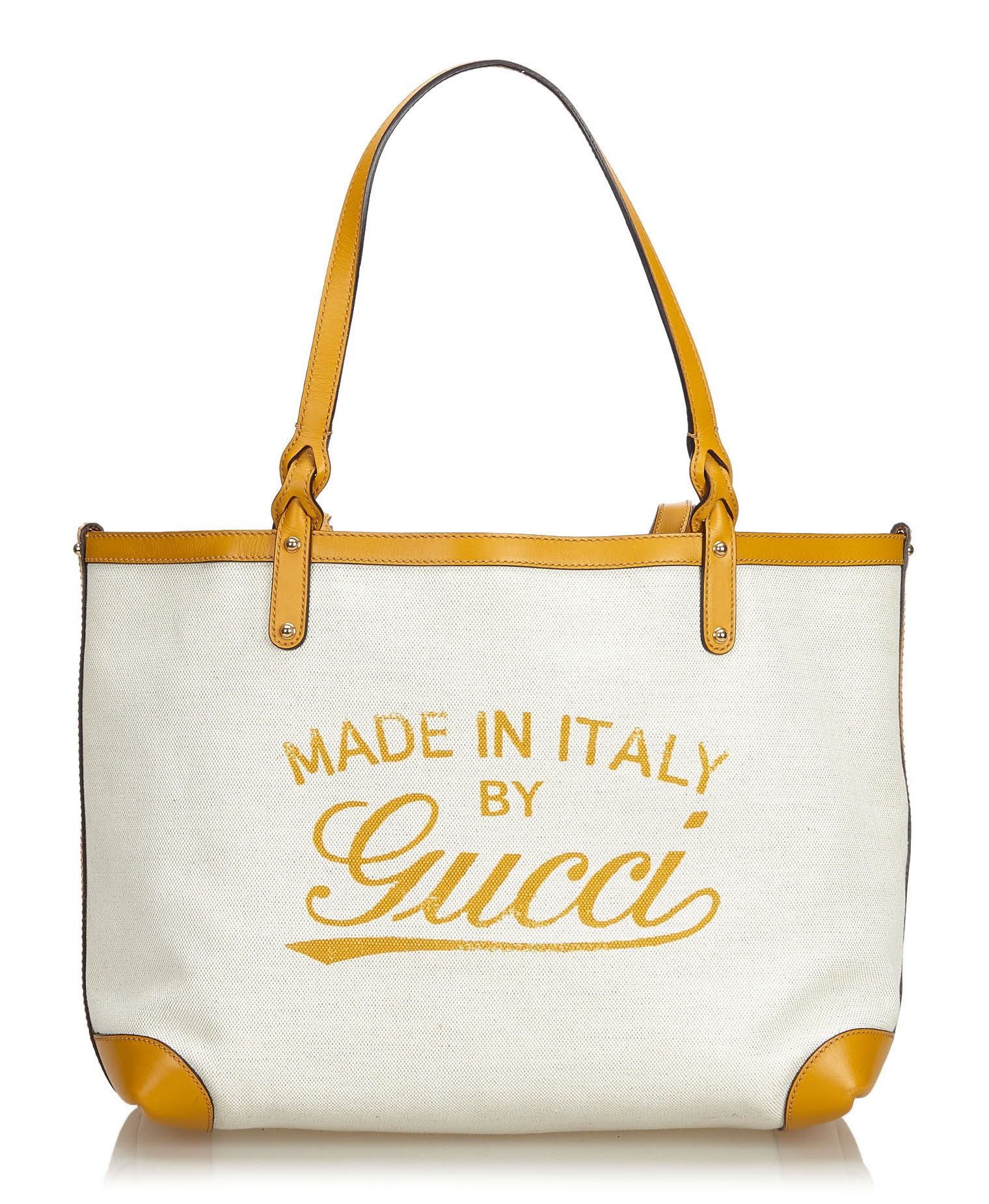 white gucci tote bag