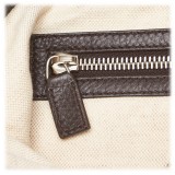 Gucci Vintage - Leather Half Moon Hobo Bag - Nero - Borsa in Pelle - Alta Qualità Luxury