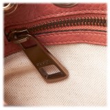 Gucci Vintage - Mini Bamboo Leather Shopper Bag - Rosa - Borsa in Pelle - Alta Qualità Luxury