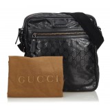 Gucci Vintage - GG Imprime Messenger Bag - Black - Leather Handbag - Luxury High Quality
