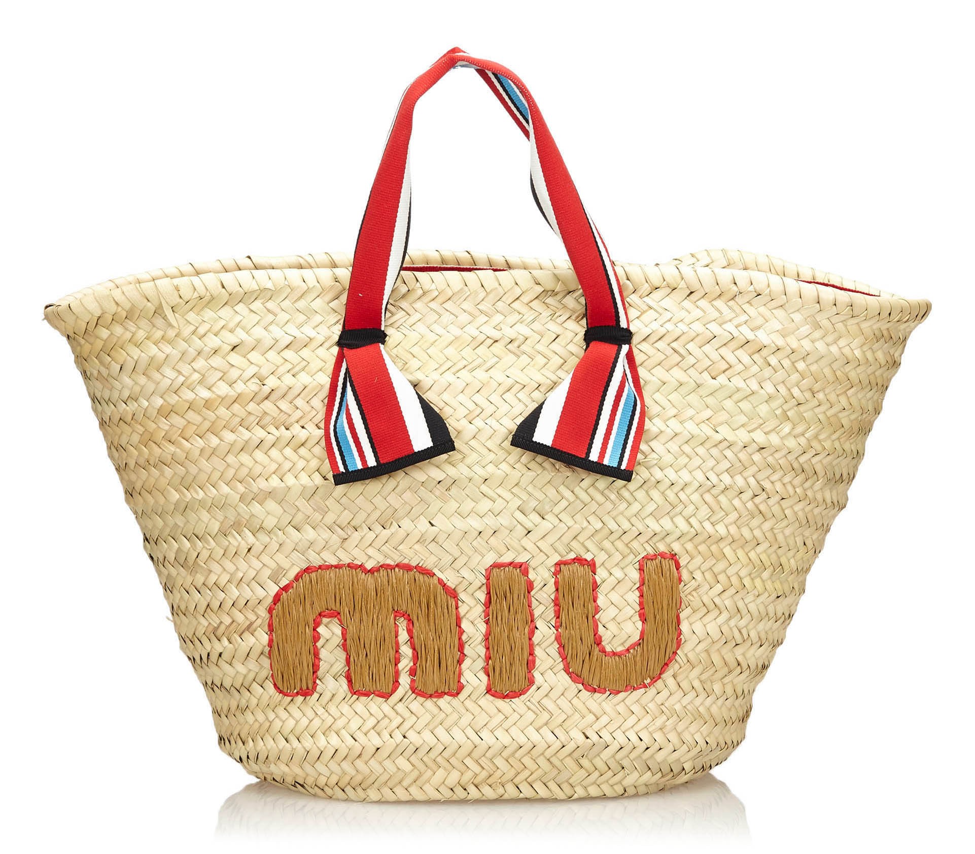 Miu Miu Brown Ostrich And Leather Top Handle Bag Miu Miu
