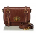Miu Miu Vintage - Leather Crossbody Bag - Marrone - Borsa in Pelle - Alta Qualità Luxury