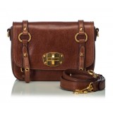 Miu Miu Vintage - Leather Crossbody Bag - Brown - Leather Handbag - Luxury High Quality