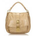 Miu Miu Vintage - Leather Shoulder Bag - Marrone Beige - Borsa in Pelle - Alta Qualità Luxury