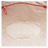 Miu Miu Vintage - Woven Strap Tote Bag - Marrone Beige - Borsa in Paglia - Alta Qualità Luxury