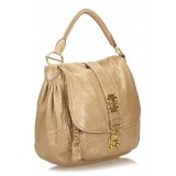 Miu Miu Vintage - Leather Shoulder Bag - Brown Beige - Leather Handbag - Luxury High Quality