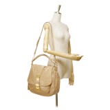 Miu Miu Vintage - Leather Shoulder Bag - Brown Beige - Leather Handbag - Luxury High Quality