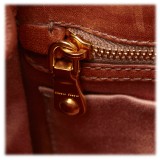 Miu Miu Vintage - Gathered Hemp Shoulder Bag - Brown Beige - Leather Handbag - Luxury High Quality
