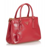 Prada Vintage - Saffiano Galleria Satchel Bag - Rossa - Borsa in Pelle - Alta Qualità Luxury