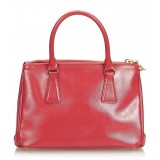 Prada Vintage - Saffiano Galleria Satchel Bag - Red - Leather Handbag - Luxury High Quality