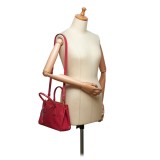 Prada Vintage - Saffiano Galleria Satchel Bag - Red - Leather Handbag - Luxury High Quality
