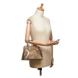 Prada Vintage - Patent Leather Lux Promenade Handbag Bag - Brown Beige - Leather Handbag - Luxury High Quality