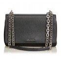 Prada Vintage - Nylon Crossbody Bag - Black - Leather Handbag - Luxury High Quality