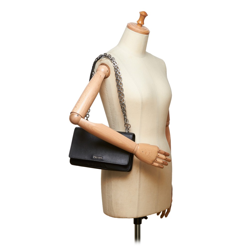Prada Vintage - Gathered Nylon Tote Bag - Black - Leather Handbag - Luxury  High Quality - Avvenice