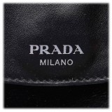 Prada Vintage - Ostrich-Trimmed Ponyhair Satchel Bag - Black - Leather Handbag - Luxury High Quality