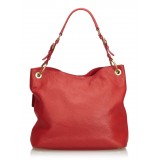 Prada Vintage - Leather Tote Bag - Rossa - Borsa in Pelle - Alta Qualità Luxury