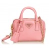 Prada Vintage - Mini Saffiano Leather Satchel Bag - Rosa - Borsa in Pelle - Alta Qualità Luxury