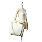 Prada Vintage - Vitello Daino Leather Satchel Bag - White Ivory - Leather Handbag - Luxury High Quality