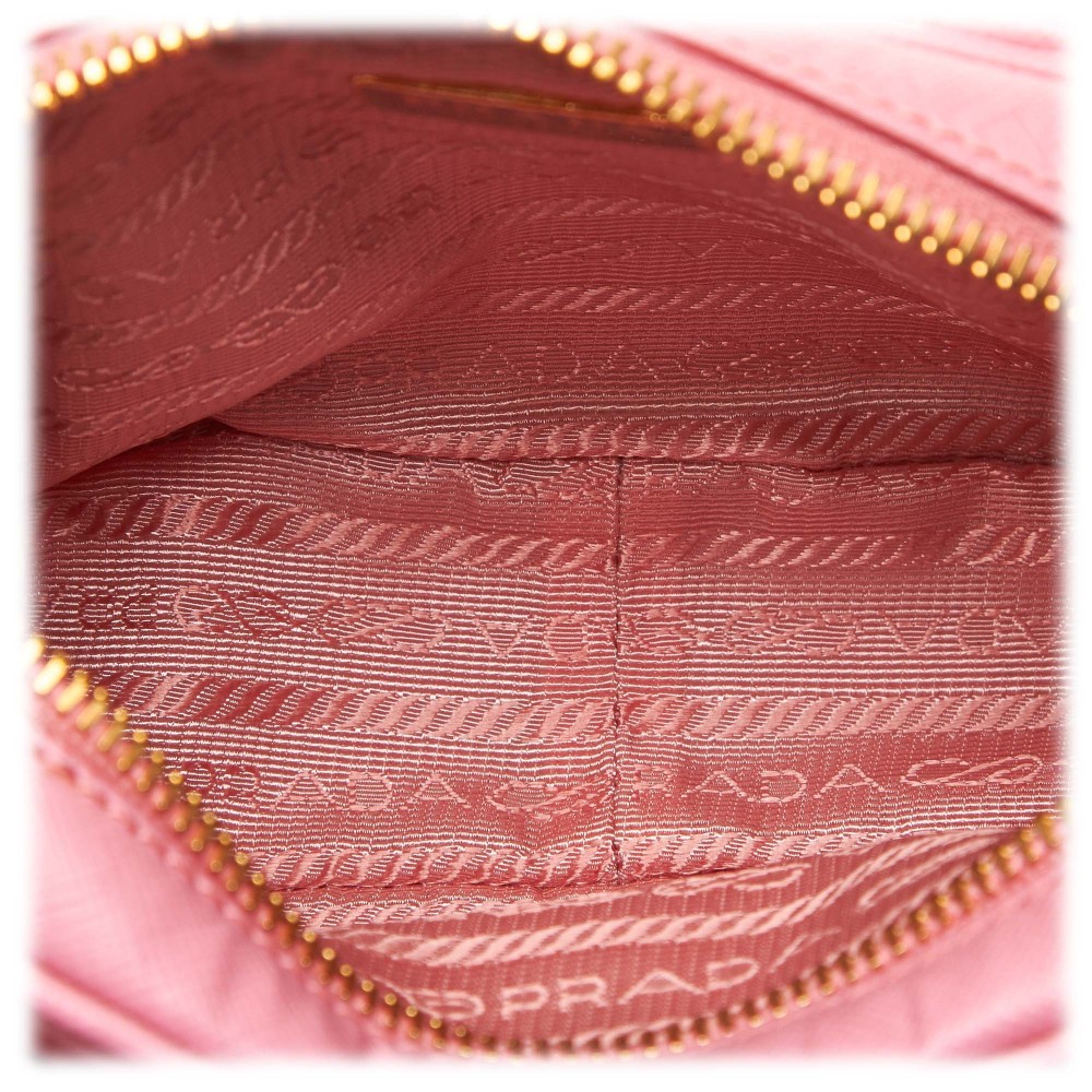 Prada Vintage - Saffiano Leather Satchel Bag - Pink - Leather