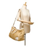 Prada Vintage - Raffia Satchel Bag - Brown Beige - Leather Handbag - Luxury High Quality