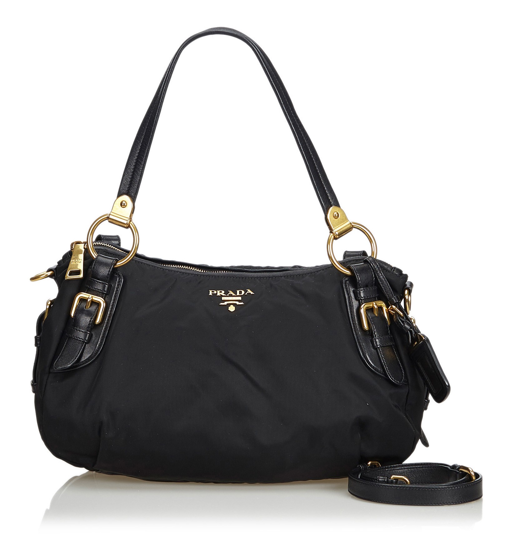 Prada Vintage - Nylon Satchel Bag - Black - Leather Handbag - Luxury High  Quality - Avvenice