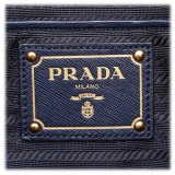 Prada Vintage - Wool Satchel Bag - Blu - Borsa in Pelle - Alta Qualità Luxury