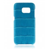 2 ME Style - Cover Croco Aqua Blue - Samsung S7 Edge