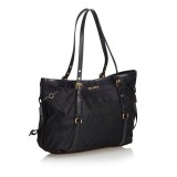 Prada Vintage - Logo Nylon Tote Bag - Black - Leather Handbag - Luxury High Quality