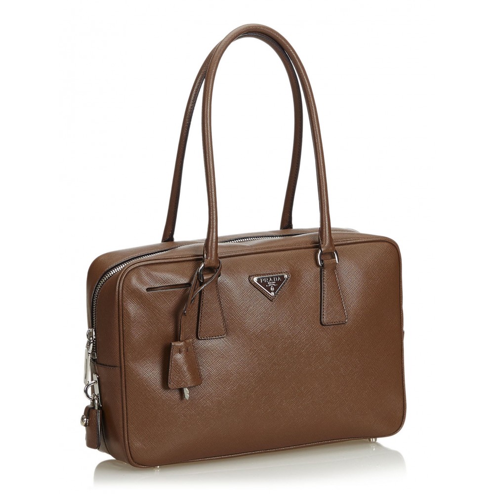 Prada Vintage - Saffiano Leather Bauletto Handbag Bag - Orange - Leather  Handbag - Luxury High Quality - Avvenice