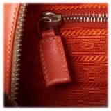 Prada Vintage - Saffiano Leather Bauletto Handbag Bag - Arancione - Borsa in Pelle - Alta Qualità Luxury