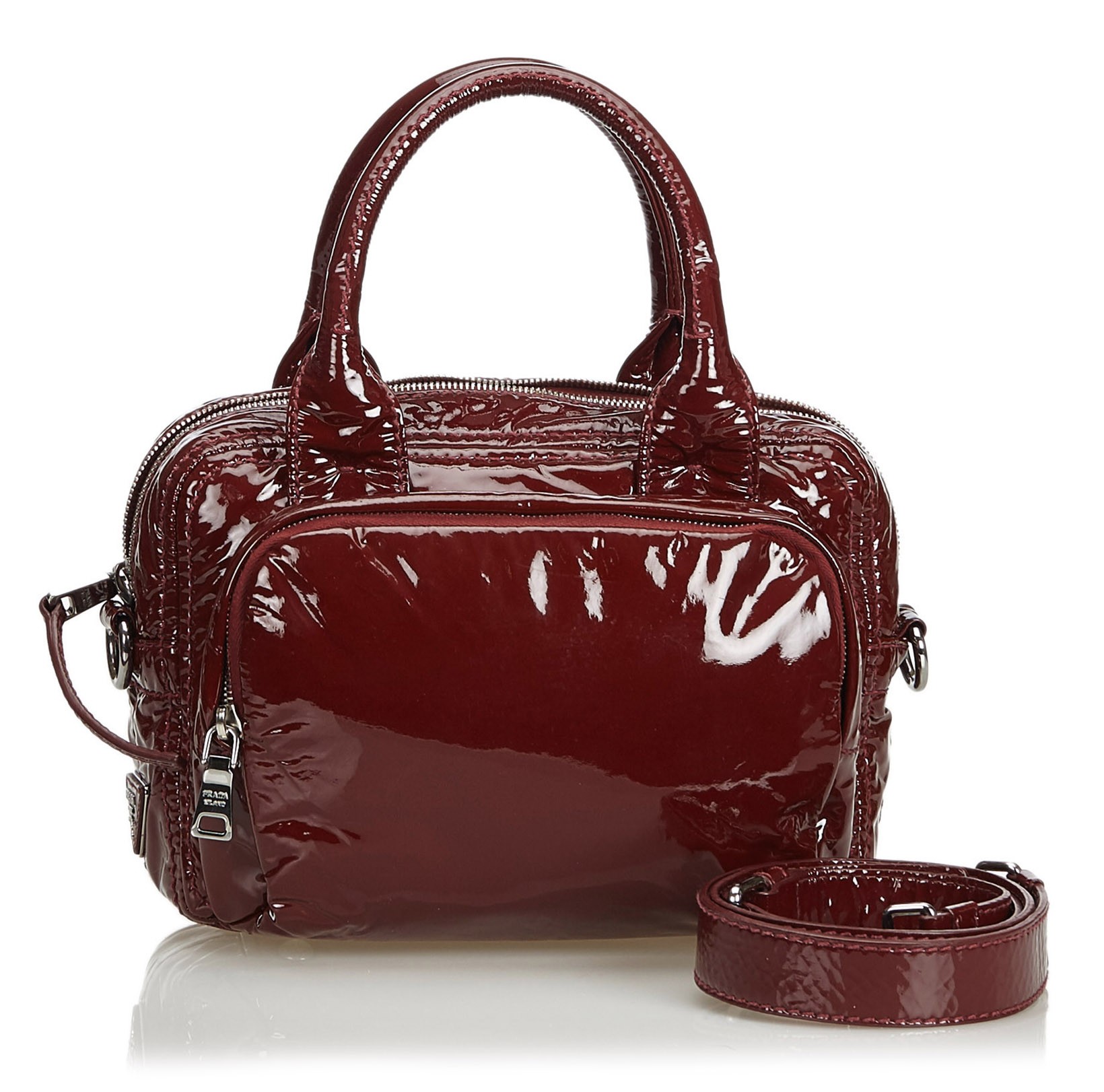 Prada Vintage - Patent Leather Satchel Bag - Red - Leather Handbag - Luxury  High Quality - Avvenice