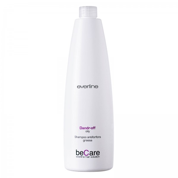 Everline - Hair Solution - Anti Dandruff - Fat Dandruff Shampoo - BeCare - Professional Color Line - 1000 ml