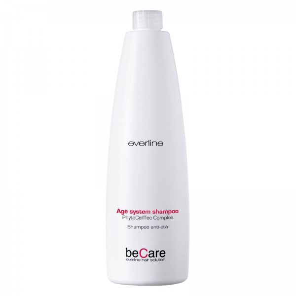 Everline - Hair Solution - Anti-Age - Age System Shampoo - BeCare - Professional Color Line - 1000 ml
