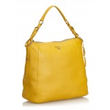 Prada Vintage - Vitello Daino Leather Shoulder Bag - Yellow - Leather Handbag - Luxury High Quality