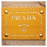 Prada Vintage - Vitello Daino Leather Shoulder Bag - Yellow - Leather Handbag - Luxury High Quality