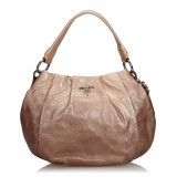 Prada Vintage - Leather Hobo Bag - Brown - Leather Handbag - Luxury High Quality