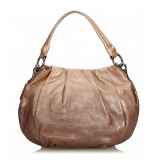 Prada Vintage - Leather Hobo Bag - Marrone - Borsa in Pelle - Alta Qualità Luxury