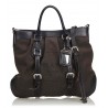 Prada Vintage - Jacquard Canapa Satchel Bag - Marrone - Borsa in Pelle - Alta Qualità Luxury