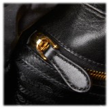 Prada Vintage - Python Print Nylon Shoulder Bag - Nero - Borsa in Pelle - Alta Qualità Luxury