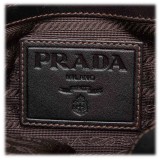 Prada Vintage - Jacquard Canapa Satchel Bag - Brown - Leather Handbag - Luxury High Quality