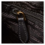 Prada Vintage - Nylon Handbag Bag - Nero - Borsa in Pelle - Alta Qualità Luxury