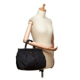 Prada Vintage - Nylon Handbag Bag - Black - Leather Handbag - Luxury High Quality
