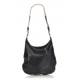 Prada Vintage - Leather Shoulder Bag - Black - Leather Handbag - Luxury High Quality