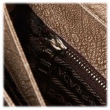 Prada Vintage - Leather Baguette Bag - Grigio - Borsa in Pelle - Alta Qualità Luxury