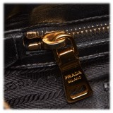 Prada Vintage - Gathered Nylon Satchel Bag - Nero - Borsa in Pelle - Alta Qualità Luxury