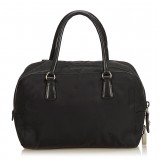 Prada Vintage - Nylon Shoulder Bag - Black - Leather Handbag - Luxury High Quality