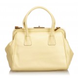 Prada Vintage - Leather Handbag Bag - Bianco Avorio - Borsa in Pelle - Alta Qualità Luxury