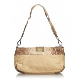 Prada Vintage - Python Shoulder Bag - Marrone Beige - Borsa in Pelle - Alta Qualità Luxury